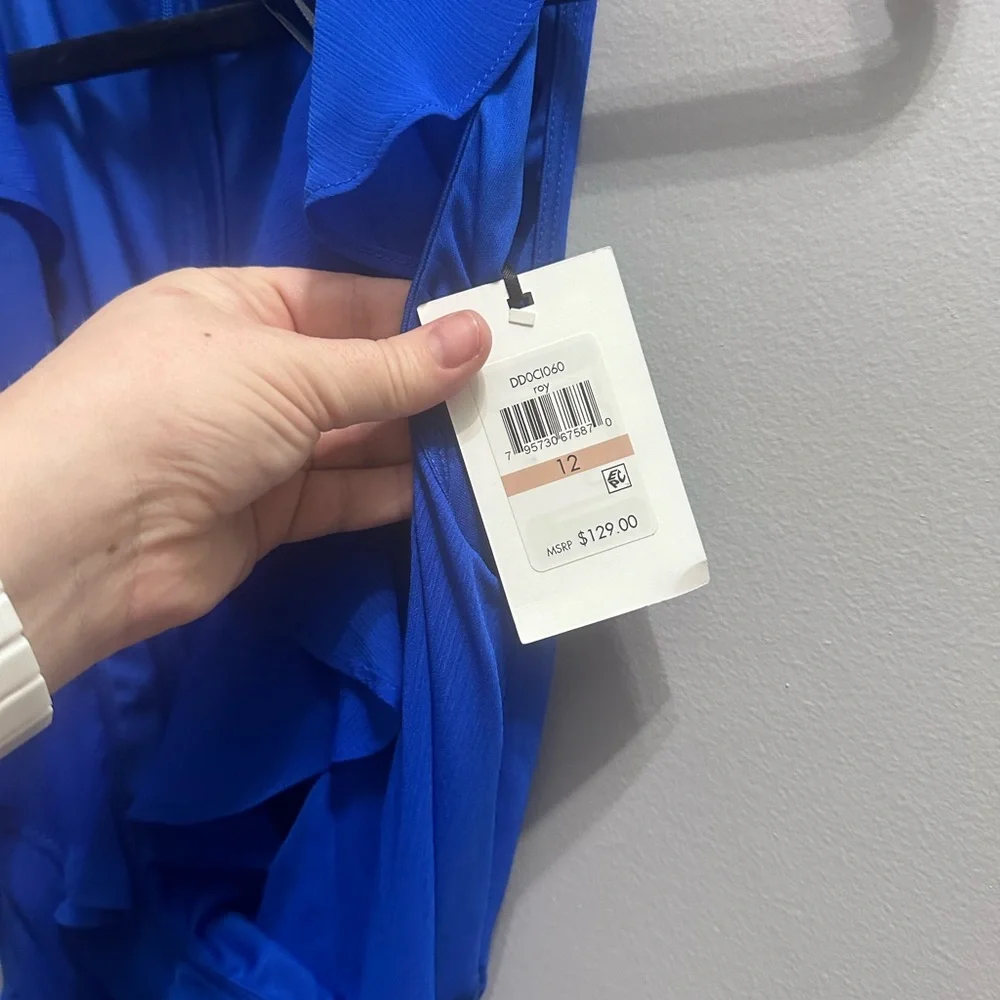 🔥NWT🔥 DKNY Royal Blue Sleeveless Dress - Picture 5 of 6